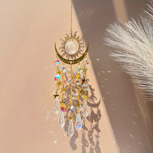 ⏰Last Day Hot Sale!!⌛✨ Crystal Sun Catcher, lndoor Outdoor Decor for Window Bedroom Courtyard Garden☪️