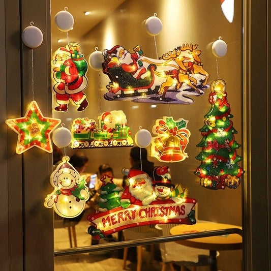 🎄Christmas Promotion 50% OFF🎅✨Christmas Window Hanging Lights💡