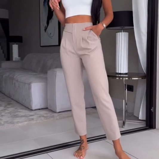 🌸Spring Specials🍀 Women's Versatile Casual Pinstripe Suit Pants