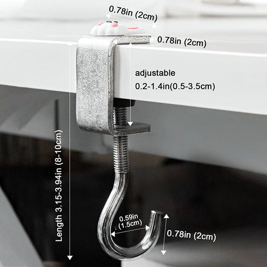 Removable No-Punch Hooks for Desktop