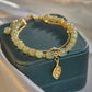 Wotian Jade Lucky bracelet of gold leaf