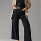 🍂Tummy Control Cropped Wide-Leg Jeans👖