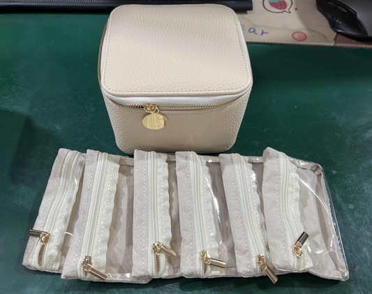 Travel Jewelry Box with Small Pouches