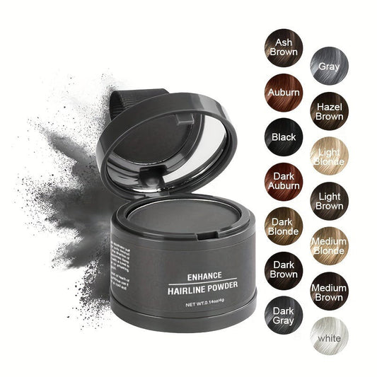 Hairline powder instantly covers hair loss