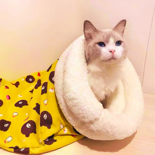 🐱Hot Sale 49% OFF🐱Warm plush thick cat pet sleeping bed