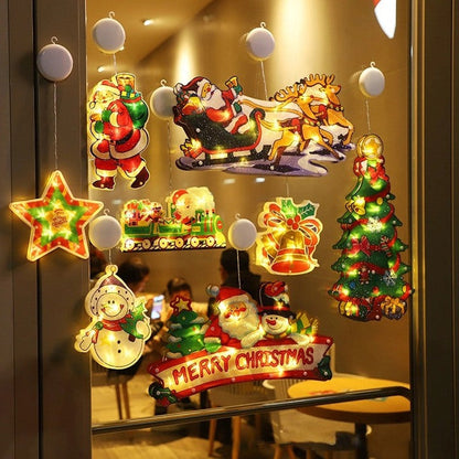 🎄Christmas Promotion 50% OFF🎅✨Christmas Window Hanging Lights💡