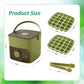 Ice Cube -serving tray with lid and bin, ice trays for freezer, flexible ice cube trays