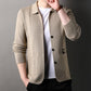 🔥New products in 2025🔥Men's Lapel Knitted Long Sleeve Coat