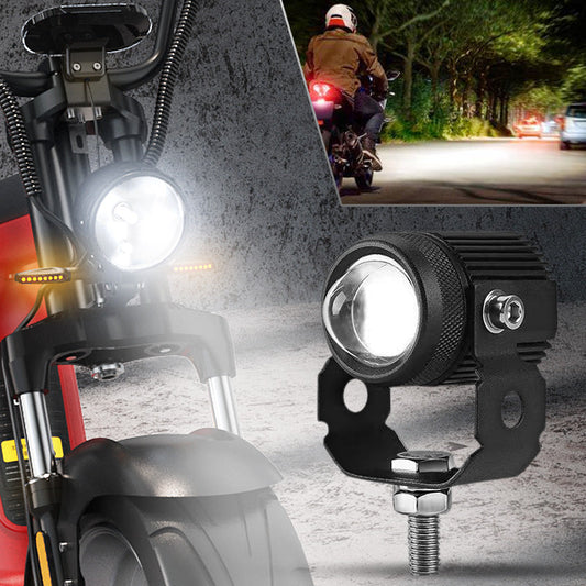 Universal Motorcycle LED Strong Light High and Low Beam Spotlight