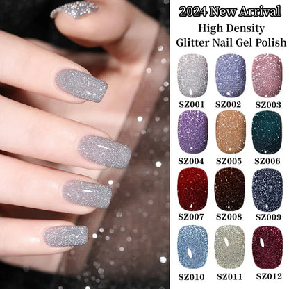 👍2025 New Arrival💥High Density Glitter Nail Gel Polish