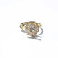 Gold Crystal Anxiety Relief Spinning Ring