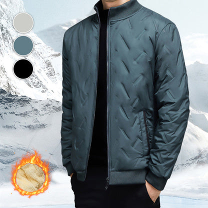 Warm Gift - Men's Winter Casual Thickened Warm Stand-Up Collar Jacket