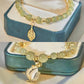 Wotian Jade Lucky bracelet of gold leaf