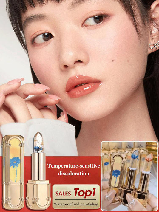 Long-lasting Moisturizing Flower Jelly Color-changing Lipstick