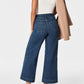 🍂Tummy Control Cropped Wide-Leg Jeans👖