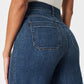 🍂Tummy Control Cropped Wide-Leg Jeans👖