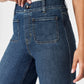 🍂Tummy Control Cropped Wide-Leg Jeans👖