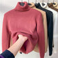 🎁Winter fleece thick knitted bottoming shirt