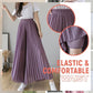 Elegant pants with pleated skirt