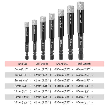 🎁50%OFF &😍 Hot sale Hexagonal Shank Drill Bits for Marble /Tile /Stone