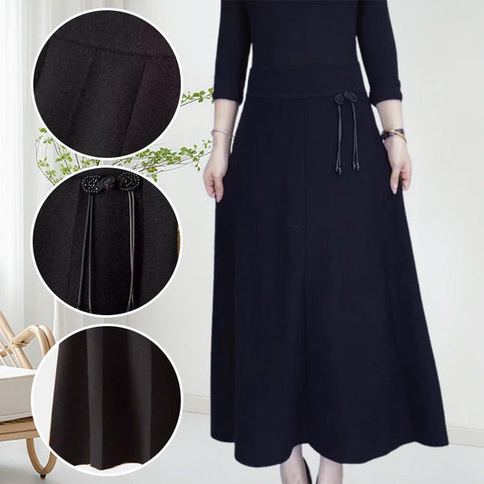 Women’s Elastic High Waisted Thick Long Skirt