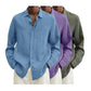 2023 Men's Linen Long Sleeve Shirt