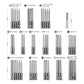 50 pieces of lengthened bits with different shapes