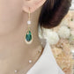 Crystal Water Drop Openwork Earrings