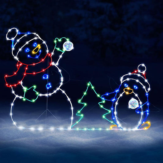 ✨Playful Animated Snowball Light