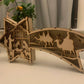 🎅LED Wooden Christmas Decorations Nativity Star Shaped Desk Lamp🌟