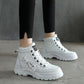 Women's Waterproof Lace-Up Warm Ankle Boots