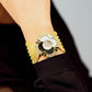 Shiny diamond butterfly mesh watch