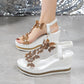 🌸Spring Specials🌸Glitter Butterfly Embellished Open Toe Sandals