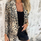 Women's Fashion Leopard Print Blazer