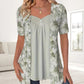 🌸Summer Hot Sale 49%OFF🌸Women's Irregular Floral Patchwork Top