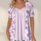 🌸Summer Hot Sale 49%OFF🌸Women's Irregular Floral Patchwork Top