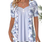 🌸Summer Hot Sale 49%OFF🌸Women's Irregular Floral Patchwork Top