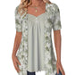 🌸Summer Hot Sale 49%OFF🌸Women's Irregular Floral Patchwork Top