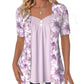 🌸Summer Hot Sale 49%OFF🌸Women's Irregular Floral Patchwork Top