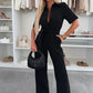 🌸Summer Sale 49% off🌸Women’s Button-Down Jumpsuit with Waist Tie