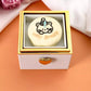 Creative Cute Bear Cake Rotating Ring Box