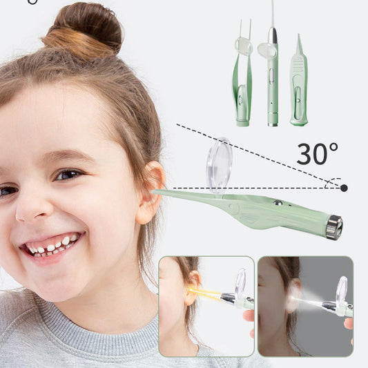 Metal Lighted Rechargeable Ear Cleaning Tools Set of 3