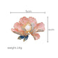 Women's Elegant Enamel Peony Brooch