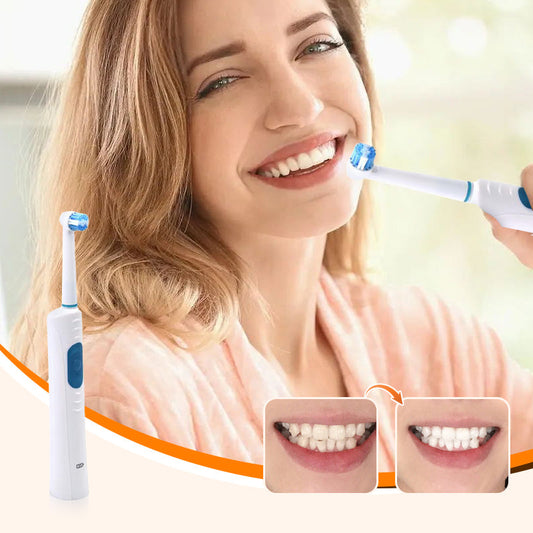 Waterproof Electric Toothbrush with 4PCS Replaceable Heads