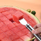 2-in-1 Stainless Steel Watermelon Cutting Knife and Fork