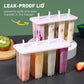 4-Cavity Popsicle Mold with Lid and Sticks