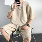 Men's Plus Size Short Sleeve T-Shirt & Shorts Tracksuit