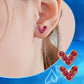 Stylish S925 Silver Zircon One-week Earrings Set (6 Pairs) - Nice Gift