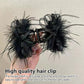 Creative Gift - Feather Mesh Plush Hair Clip Jewelry