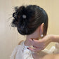 Creative Gift - Feather Mesh Plush Hair Clip Jewelry